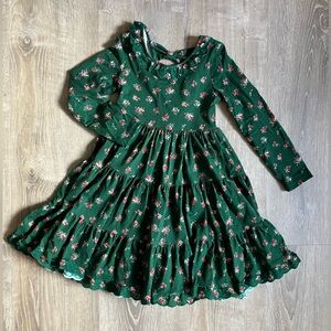 SweetHoney Green and Red Roses Dress 🌹